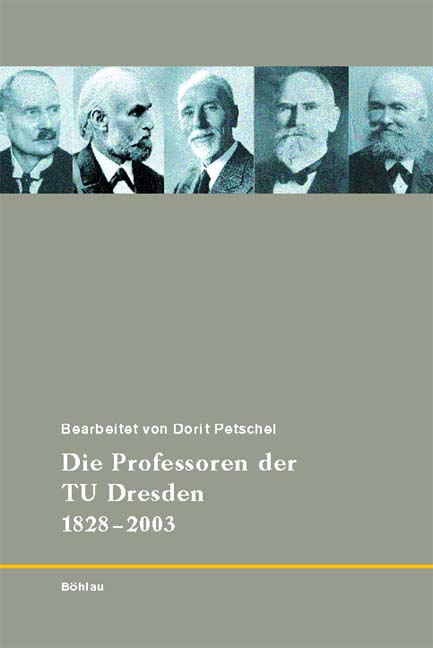 Dorit Körner / 175 Jahre TU Dresden / Die Professoren der TU Dresden 1828-2003 - Dorit Körner