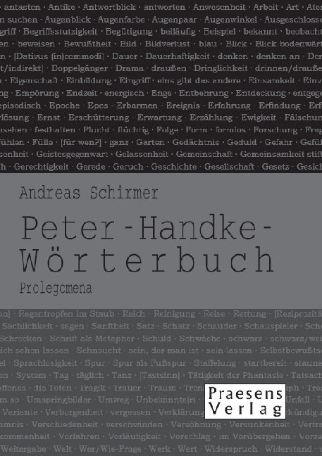 Andreas Schirmer / Peter-Handke-Wörterbuch - Andreas Schirmer