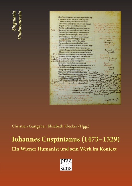 Christian Gastgeber; Elisabeth Klecker / Iohannes Cuspinianus (1473?1529) - Christian Gastgeber, Elisabeth Klecker